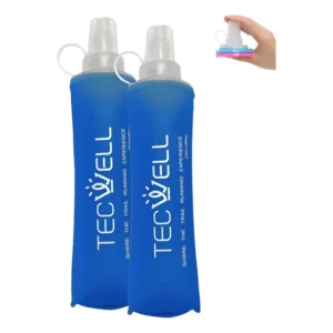 Garrafa De Água Dobrável Silicone Squeeze Hidratação Corrida
